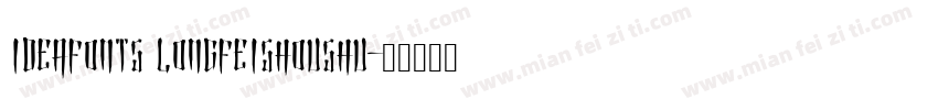 IdeaFonts LongFeiShouShu字体转换